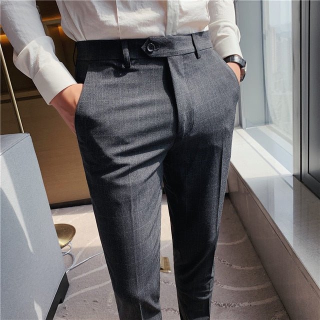 Antonio Gray Casual Trousers - AntoniosClothing - Dark Gray