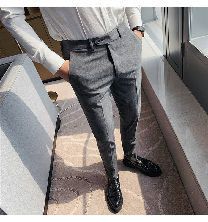 Antonio Gray Casual Trousers - AntoniosClothing - Dark Gray