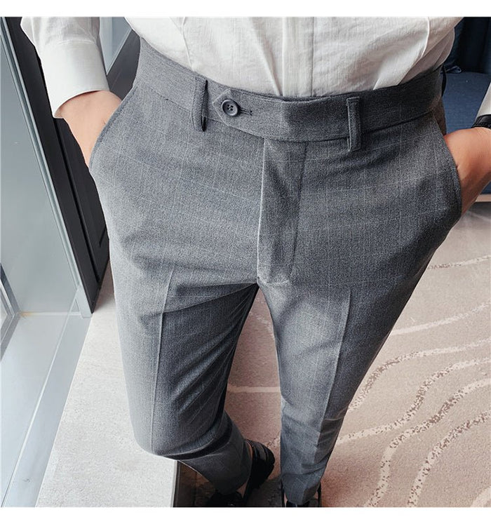 Antonio Gray Casual Trousers - AntoniosClothing - Dark Gray