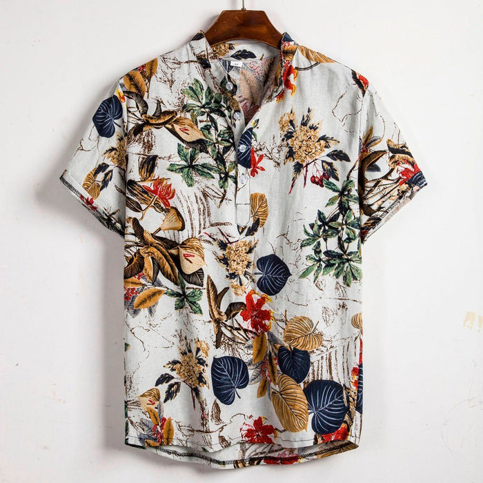 Antonios Hawaiian Printed Shirt - AntoniosClothing - Floral