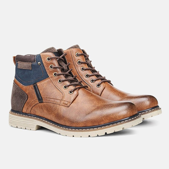Antonios Hight Winter Boots Men - AntoniosClothing - Camel