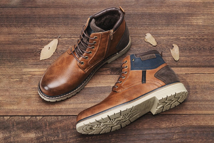 Antonios Hight Winter Boots Men - AntoniosClothing - Black