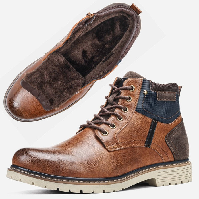 Antonios Hight Winter Boots Men - AntoniosClothing - Black