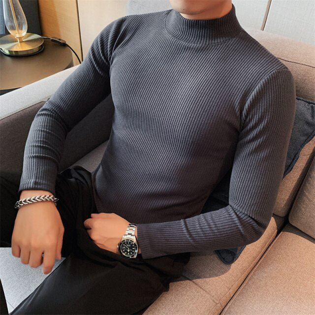 Antonios Hombre Slim Fit Sweater - AntoniosClothing - Dark Grey