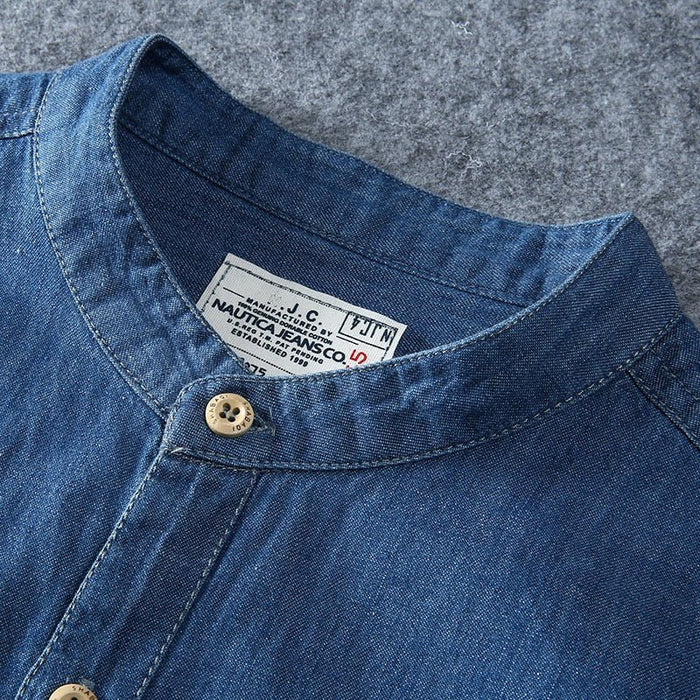 Antonios Impulse Cotton Blue Shirt - AntoniosClothing - Dark Blue