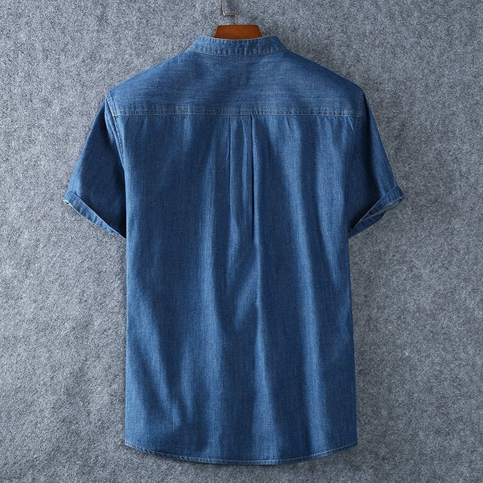 Antonios Impulse Cotton Blue Shirt - AntoniosClothing - Dark Blue