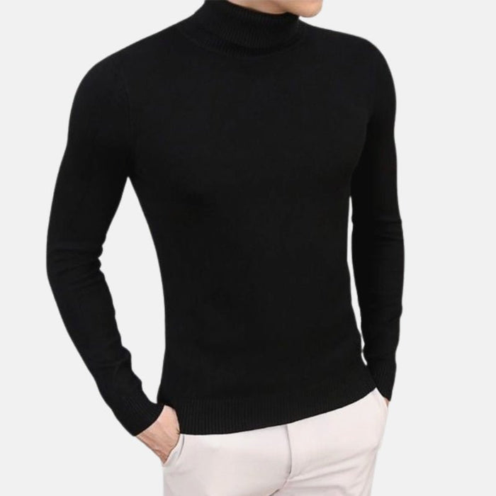 Antonios Italy Slim Fit Sweater - AntoniosClothing - black