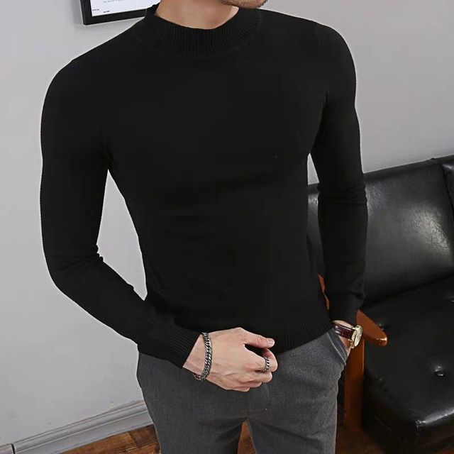 Antonios Italy Slim Fit Sweater - AntoniosClothing - black 1