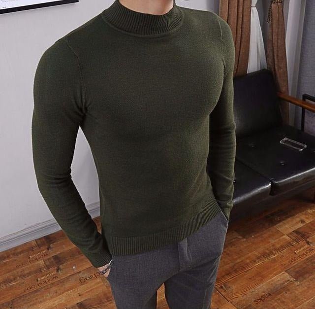 Antonios Italy Slim Fit Sweater - AntoniosClothing - green