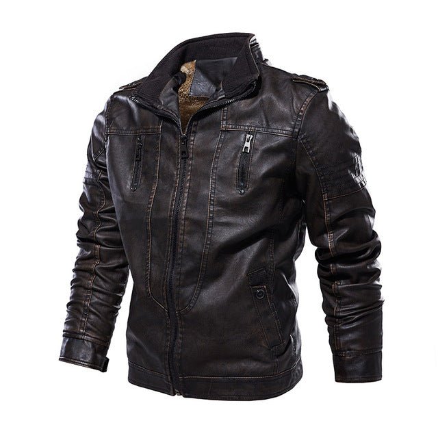 Antonios Leather Italian Jacket - AntoniosClothing - Black Style 2