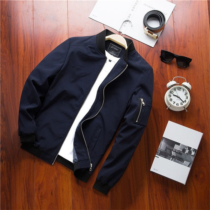 Antonio Bomber Jacket - AntoniosClothing - Dark Blue