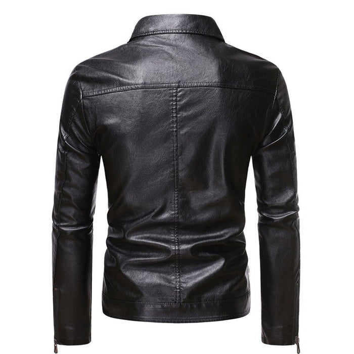 Antonios Loco Leather Slim Fit Jacket - AntoniosClothing - light green