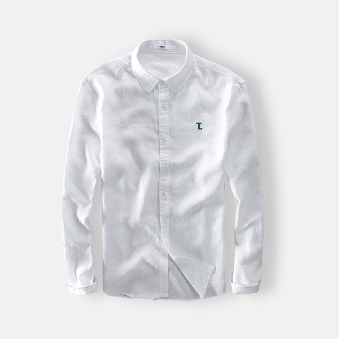 Antonios Long Sleeve Shirt Cotton - AntoniosClothing - Khaki