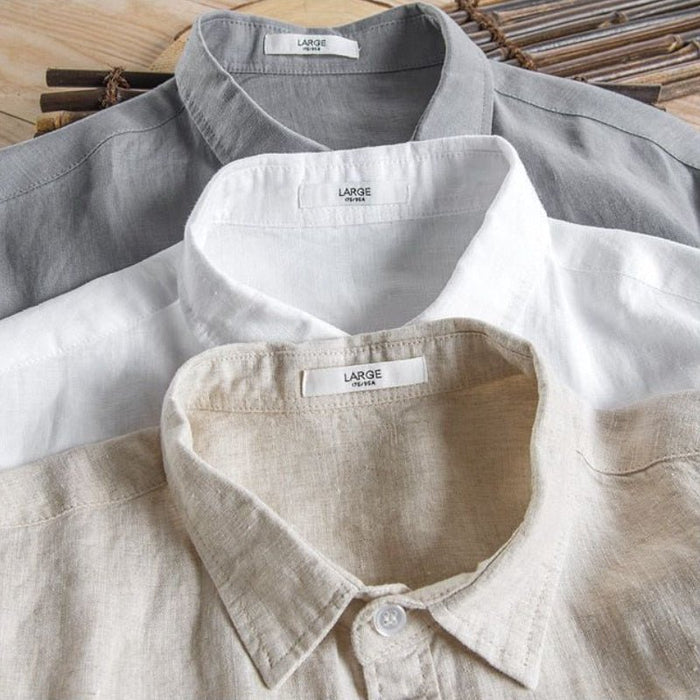 Antonios Long Sleeve Shirt Cotton - AntoniosClothing - Grey