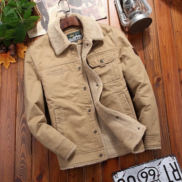 Antonios Lorenzo Cotton Jacket - AntoniosClothing - khaki