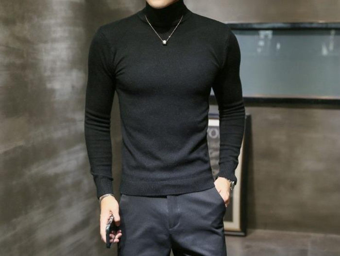 Antonios Marker Cotton Sweater - AntoniosClothing - Black