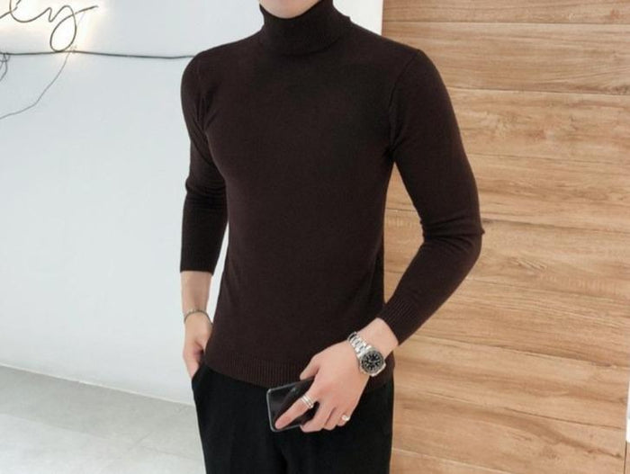Antonios Marker Cotton Sweater - AntoniosClothing - Coffee