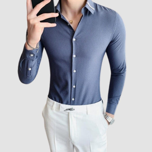 Antonios Men's Business Fit Shirt - AntoniosClothing - Red