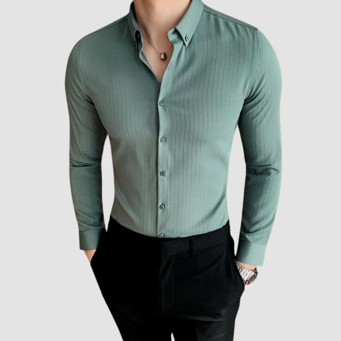 Antonios Men's Slim Fit Shirt - AntoniosClothing - green