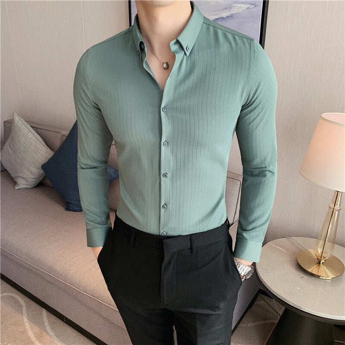 Antonios Men's Slim Fit Shirt - AntoniosClothing - green