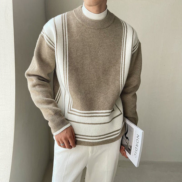 Antonios O-Neck Homme Sweater - AntoniosClothing - Khaki