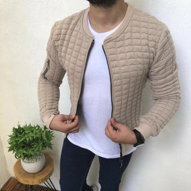 Antonios Parker Slim Fit Jacket - AntoniosClothing - Khaki