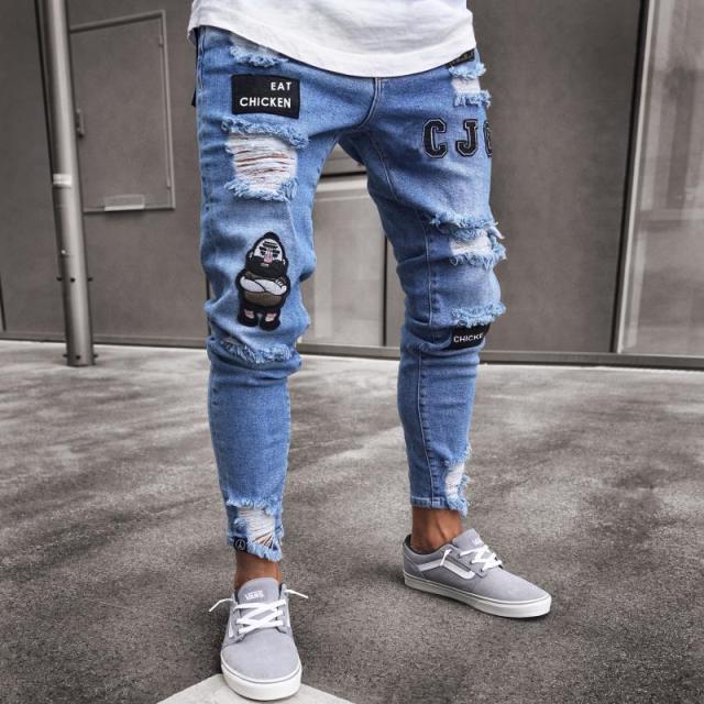 Antonios Parker Streetwear Jeans - AntoniosClothing - Blue