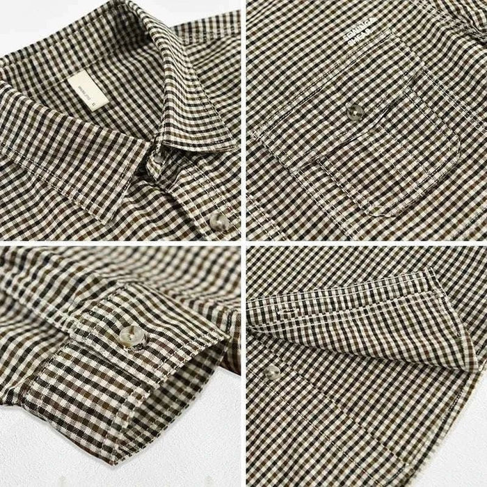 Antonios plaid summer shirt - AntoniosClothing - Red