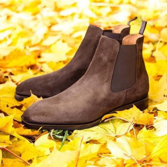Antonios Premium Chelsea Boots - AntoniosClothing - coffee