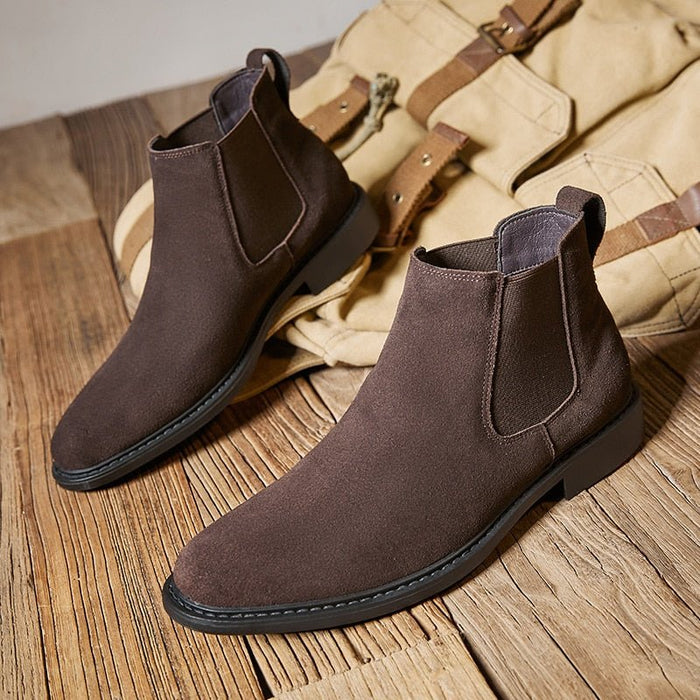 Antonios Premium Chelsea Boots - AntoniosClothing - coffee