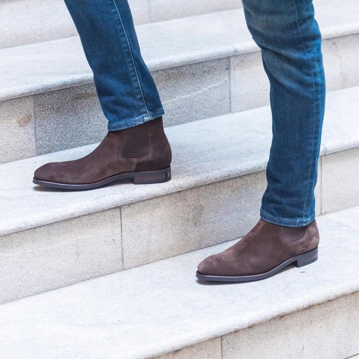 Antonios Premium Chelsea Boots - AntoniosClothing - coffee