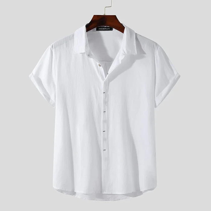 Antonios Pure Cotton Shirt - AntoniosClothing - White
