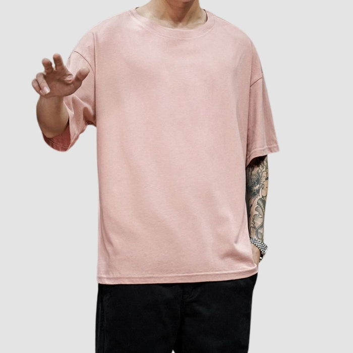 Antonios Pure Cotton T-Shirt - AntoniosClothing - pink