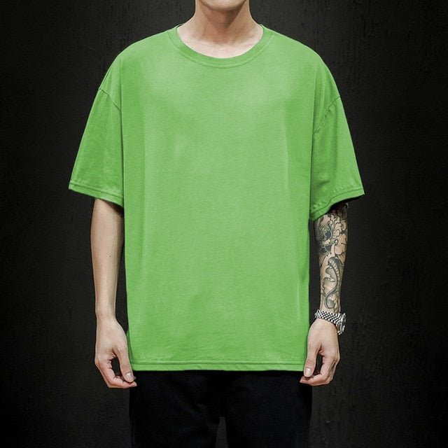 Antonios Pure Cotton T-Shirt - AntoniosClothing - Fluorescent Green
