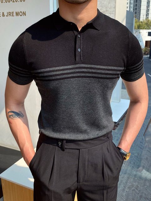 Antonios Smart-Casual T-Shirt - AntoniosClothing - Black