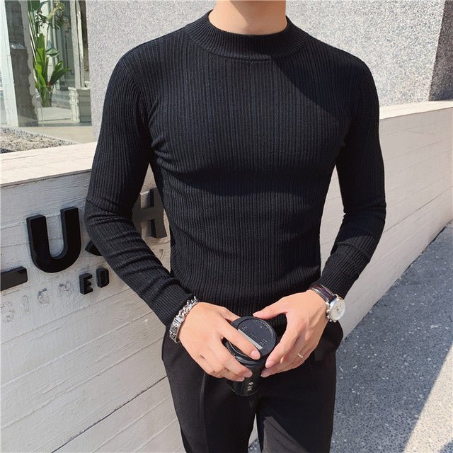 Antonios Spring Cotton Sweater - AntoniosClothing - black