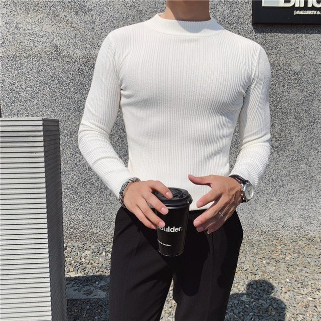 Antonios Spring Cotton Sweater - AntoniosClothing - White