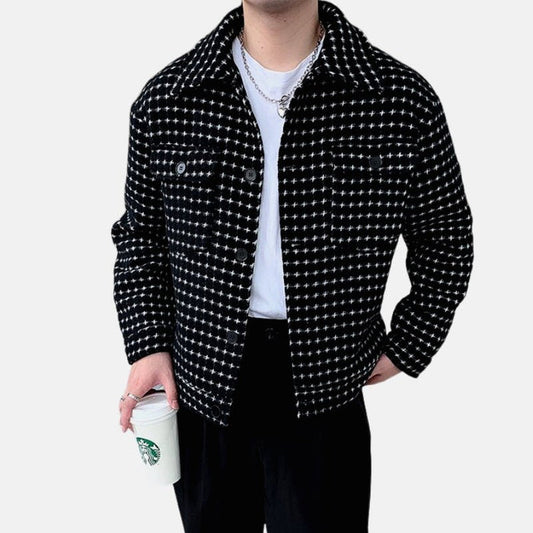 Antonios Spring Woolen Jacket - AntoniosClothing - black