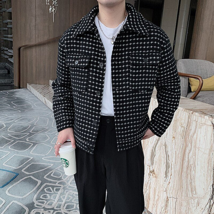 Antonios Spring Woolen Jacket - AntoniosClothing - black