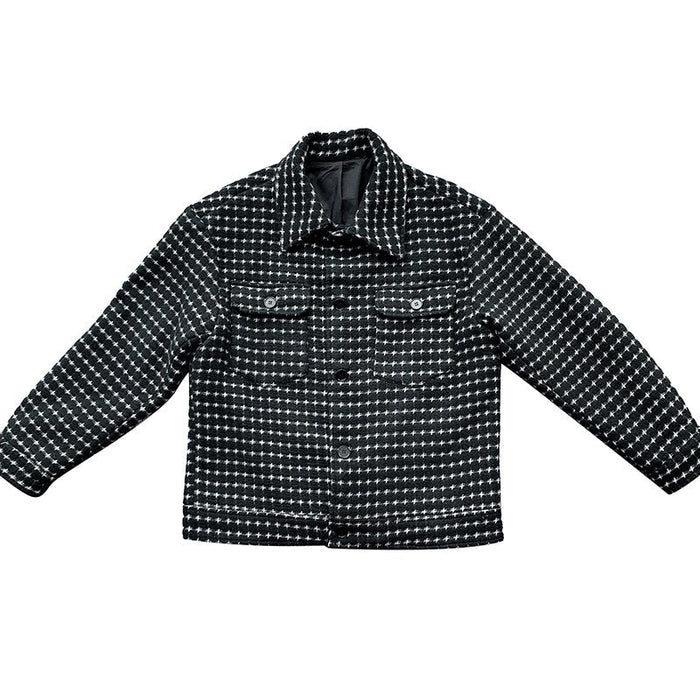 Antonios Spring Woolen Jacket - AntoniosClothing - black