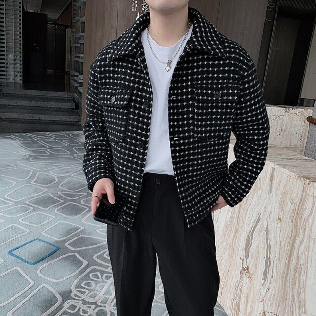 Antonios Spring Woolen Jacket - AntoniosClothing - black