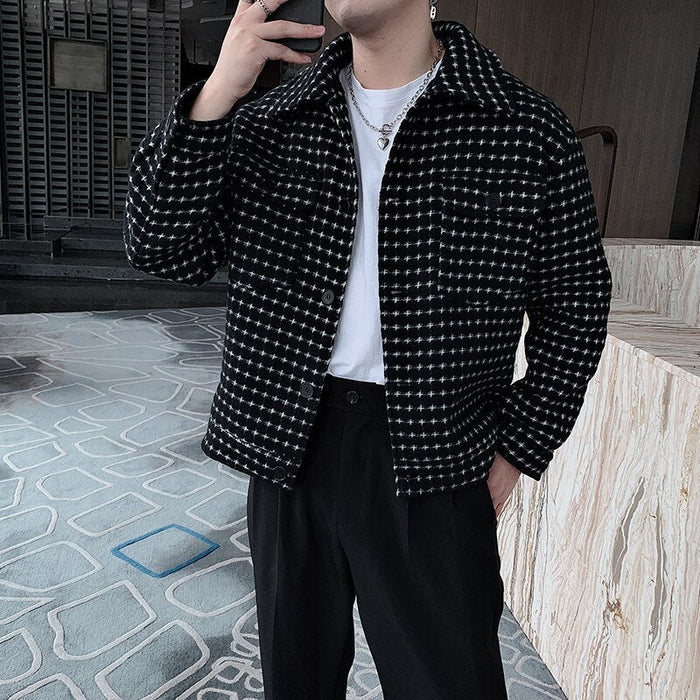 Antonios Spring Woolen Jacket - AntoniosClothing - black