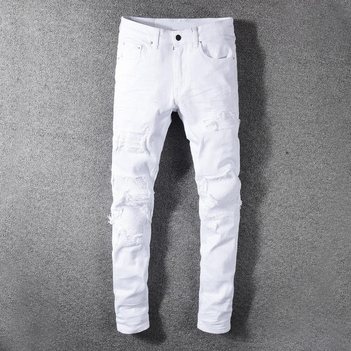 Antonio Streetwear Jeans - AntoniosClothing - White