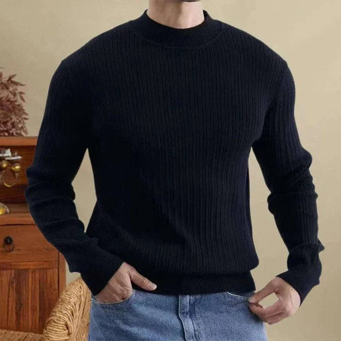Antonios striped jacquard knit sweater - AntoniosClothing - Green