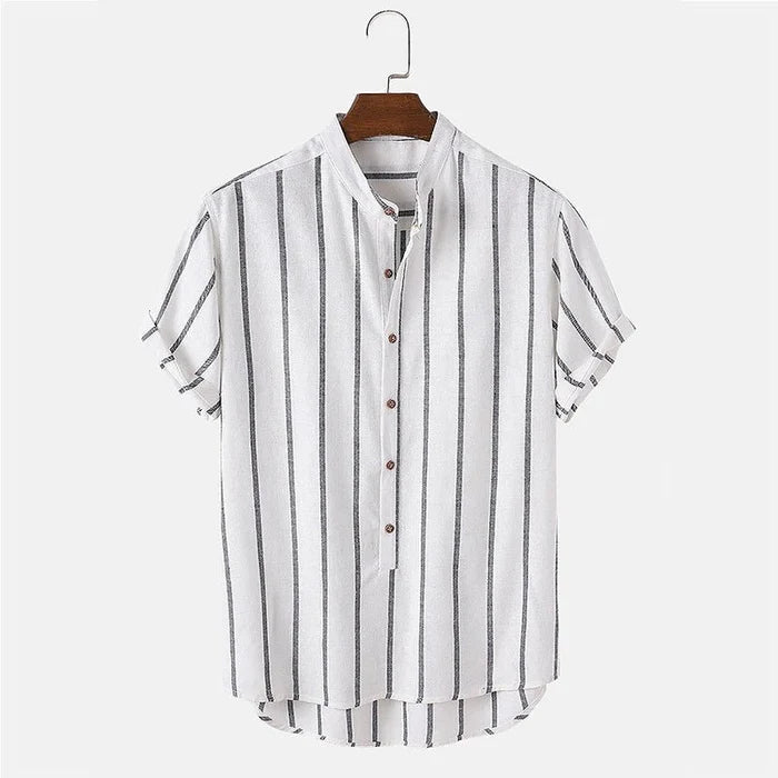 Antonios Summer Cotton Shirt - AntoniosClothing - White