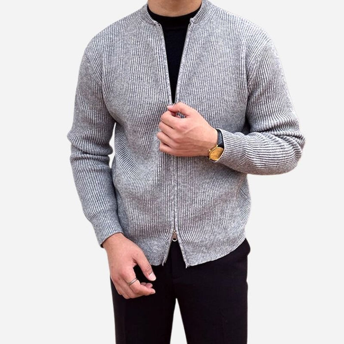 Antonios Sweater Zipper Autumn - AntoniosClothing - Black