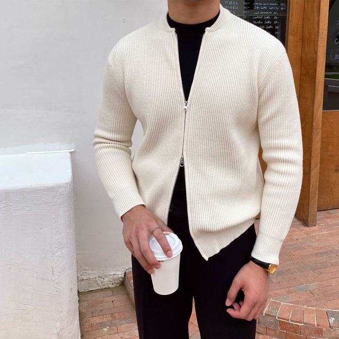 Antonios Sweater Zipper Autumn - AntoniosClothing - Ivory