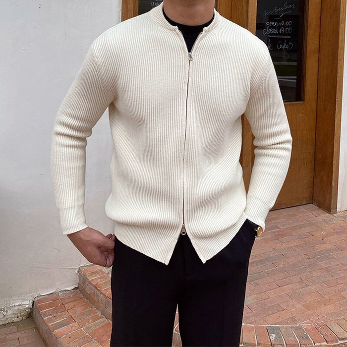 Antonios Sweater Zipper Autumn - AntoniosClothing - Ivory