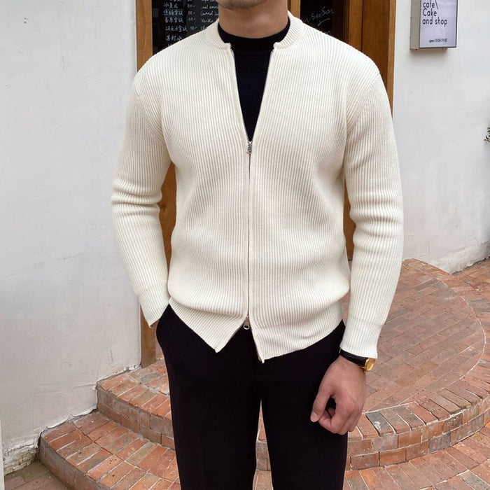 Antonios Sweater Zipper Autumn - AntoniosClothing - Ivory