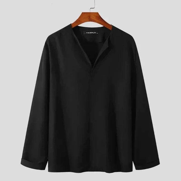 Antonios thin long-sleeve shirt - AntoniosClothing - White